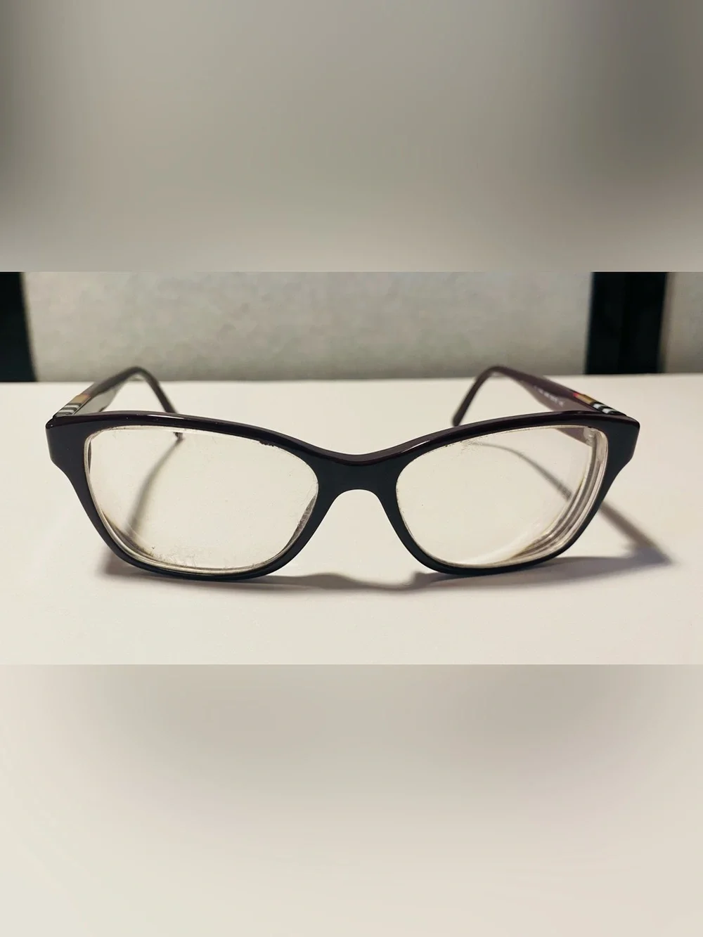 VINTAGE BURBERRY B 2144-F 3524  MATTE PURPLE AUTHENTIC EYEGLASSES 53-16-140